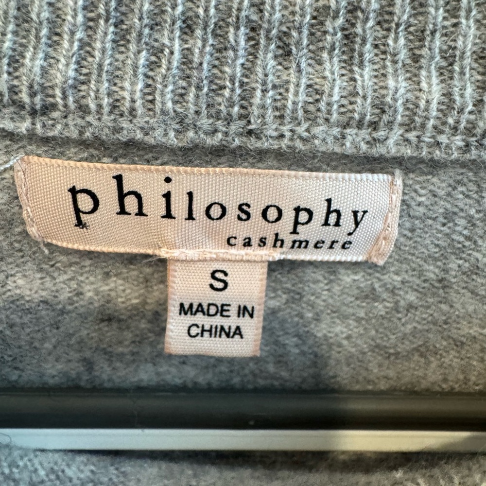 Philosophy Cashmere Crew Neck Love Sweater S - Picture 2 of 5